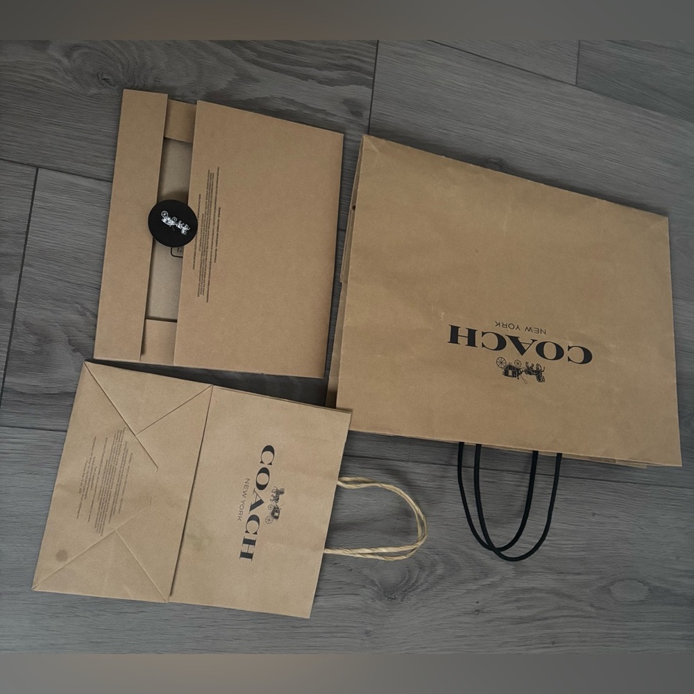Coach Tan Paper Bags and boxes - Picture 3 of 6